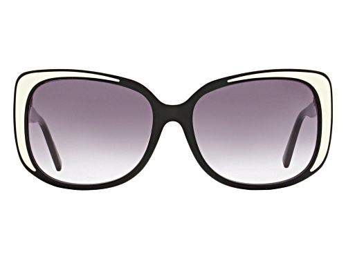 Photo of DVF Black Cream/Grey Gradient Sunglasses