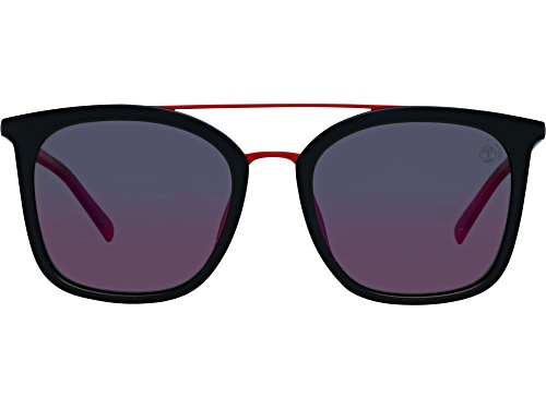 Photo of Timberland Matte Black and Red/Red Blue Polarized Sunglasses