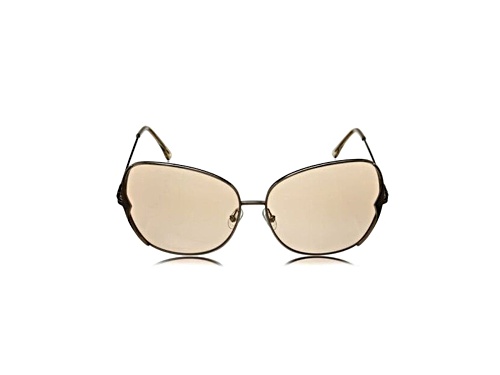 BCBG Rose Gold/Brown Oversize Sunglasses