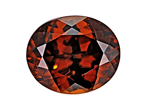 Orange Zircon 11.5x9.5mm Oval 6.76ct