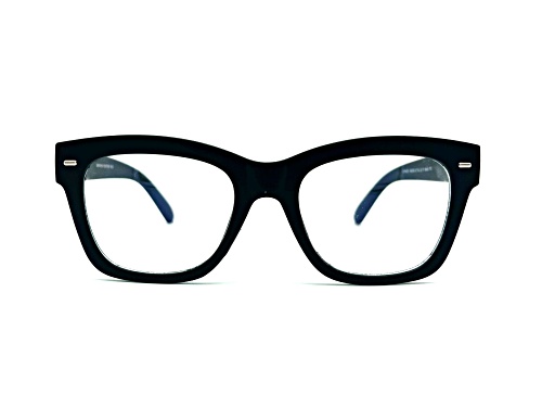 Photo of Universal Thread Matte Black Square Blue Light Filtering Eyeglasses