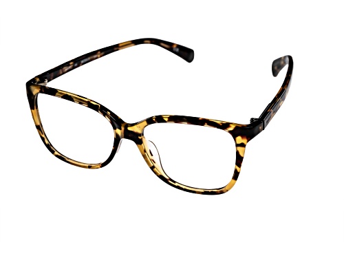 McAllister Brown and Yellow Tortoise Eyeglasses Frames