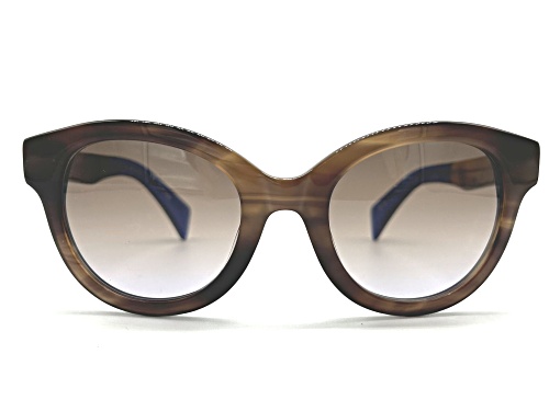 Photo of Jil Sander Honey Brown Blue/Brown Gradient Sunglasses