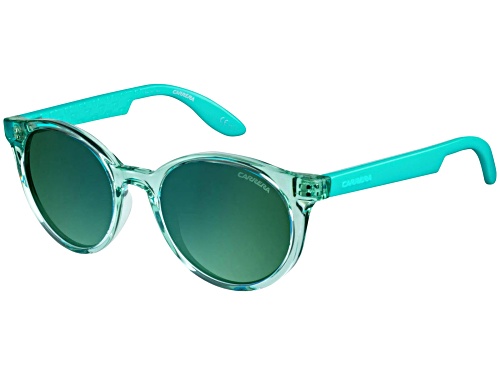 Kids Carerra Green Translucent/Aqua Mirrored Sunglasses
