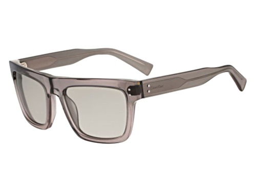 Calvin Klein Crystal Clear/Gray Rectangle Sunglasses