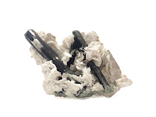 Pakistani Green Tourmaline, Pink Apatite, Quartz and Albite 12x8cm Specimen