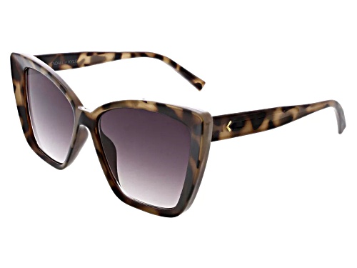 Kendall and Kylie Olive Tortoise/Brown Gradient Cat Eye Sunglasses