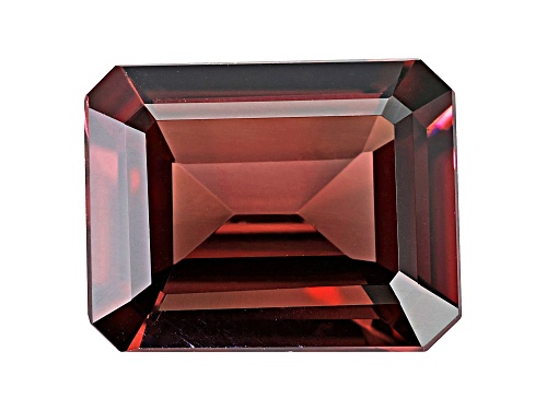 Red Zircon 11.5x9.5mm Emerald Cut 5.53ct