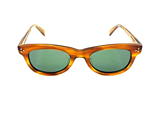 Photo of Garrett Leight X Mark McNairy Honey Tortotise/Green Sunglasses