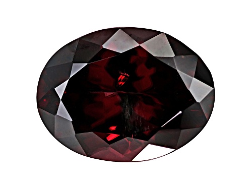 Red Zircon 13x10mm Oval 8.23ct