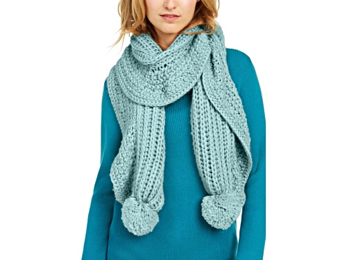 Photo of Charter Club Pale Green Knit Scarf
