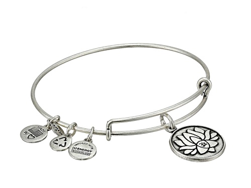 Alex and Ani Lotus Peace Petals Rafaelian Silver Bracelet - Size 7