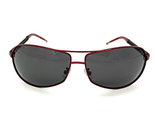 INVICTA Red /Gray Aviator Sunglasses