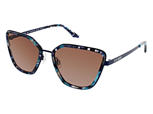 Steve Madden Blue Multi/ Brown Sunglasses
