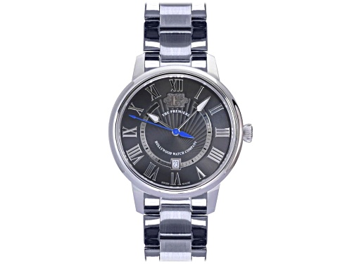Photo of Hollywood Watch Company The Premier Stainless Steel Band with Gray Dial Men's Watch