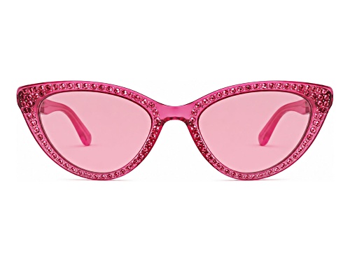 BEBE Hot Pink Cat Eye Frame / Pink Lenses Sunglasses
