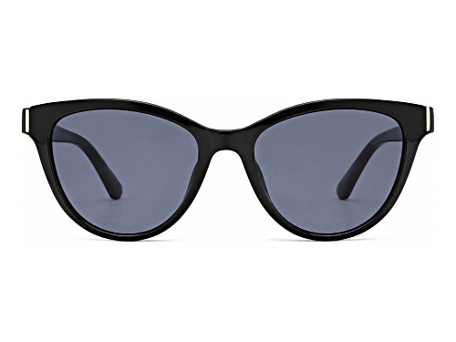 BEBE Black and White Cat Eye Frame / Gray Lenses Sunglasses
