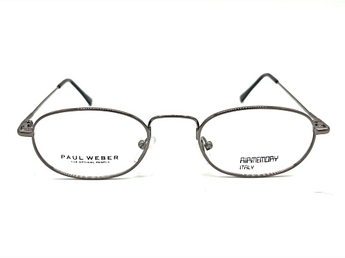 Paul Weber Flexible II-03 Matte Gold Oval Frame / Clear Demo Lenses Eyeglasses