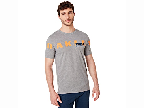 Oakley Men's Gray Chicago Crew Neck T-Shirt in Size XL