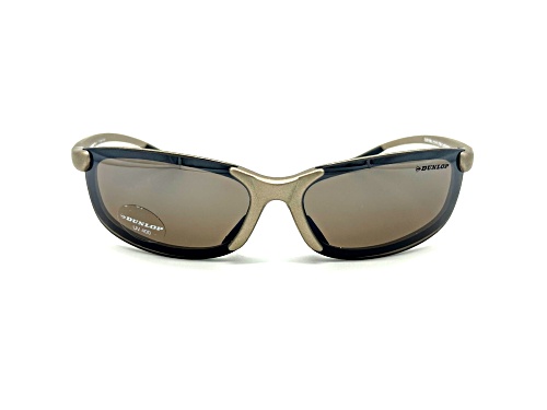 Dunlop Sport DUS109 Wrap Around Matte Gold Frame / Brown CAT 1 Lenses Sunglasses