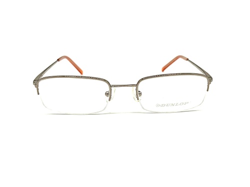 Dunlop DU472 Silver with Apricot Accent Rimless Frame / Clear Demo Lenses Eyeglasses