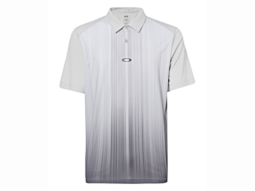 Oakley Men's Light Gray Infinity Line Polo Shirt in Size XXXL