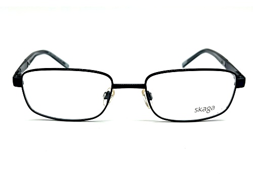 Skaga Men's Black Rectangular Frame / Clear Demo Lenses Eyeglasses