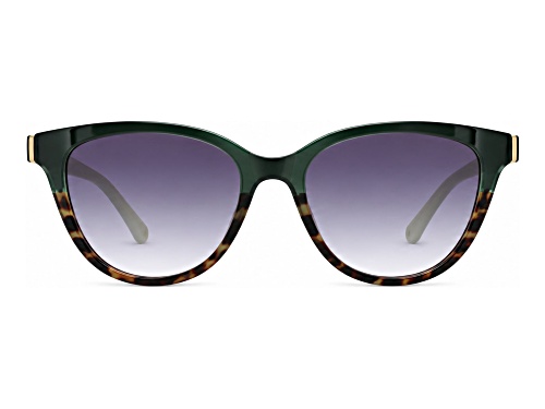 BEBE Golden Tortoise Cat Eye Frame / Gray Gradient Lenses Sunglasses