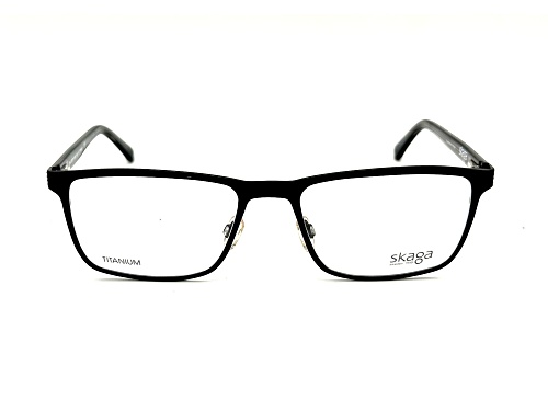Skaga Black Square Frame / Clear Demo Lenses Eyeglasses