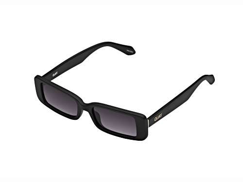 QUAY Art School Rectangular Matte Black Frame / Smoke Lenses Sunglasses