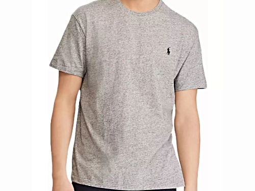 Polo by Ralph Lauren Men's Classic Fit Crew Neck Gray T-Shirt Size Medium