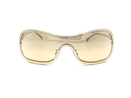 Caroline B.K. Gold Shield Frame / Brown Lenses Sunglasses
