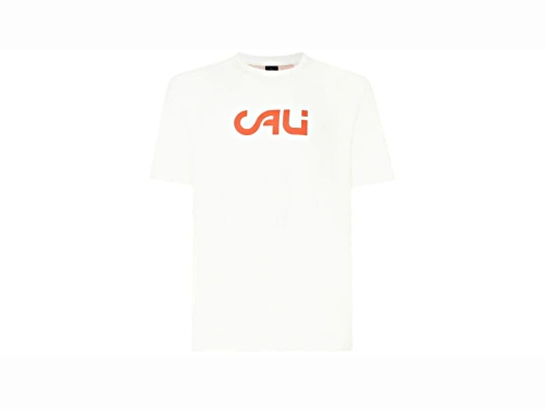 Oakley Men's White Crew Neck T-Shirt with Cali Large Logo in Size Small