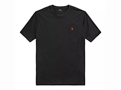 Polo by Ralph Lauren Men's Black Crew Neck T-Shirt with Logo Size Small