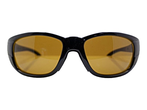 Liberty Sport ACLIB021 Liberty Reef Shiny Black Rectangular Frame / Brown Lenses Sunglasses