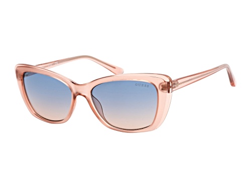 Guess Pink Cat eye Frame / Gradient Blue Lenses Sunglasses