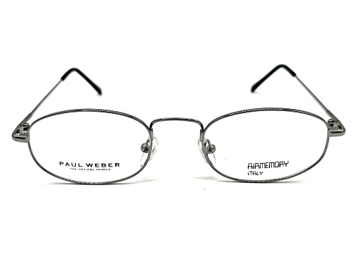 Paul Weber Silver Round Flexible Frames / Clear Demo Lenses Eyeglasses