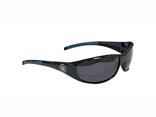 MLB Seattle Mariners with 3 Dot Accent Wrap Around Frame / Gray Lenses Sunglasses