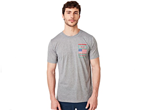 Oakley Men's Gray California Crew Neck T-Shirt in Size XL