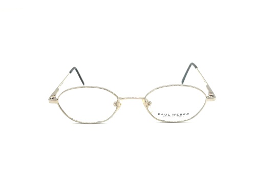 Paul Weber Gold Cat Eye Frame/ Clear Demo Lenses Eyeglasses