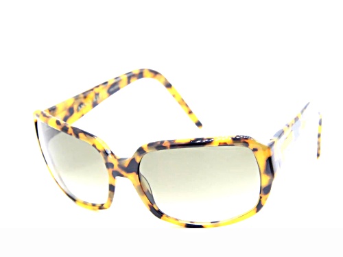 Anne Klein Brown Tortoise Square Frame / Brown Gradient Lenses Sunglasses
