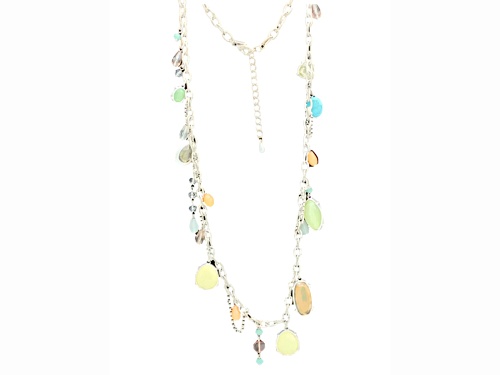 Lia Sophia Crystal Long Necklace - Size 24