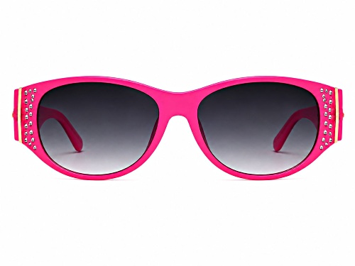 BEBE Pink Wrap Around Frame / Gray Gradient Lenses Sunglasses