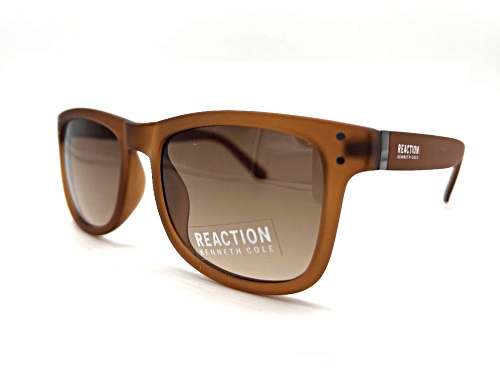 Kenneth Cole Men's Brown Square Frame / Brown Gradient Lenses Sunglasses