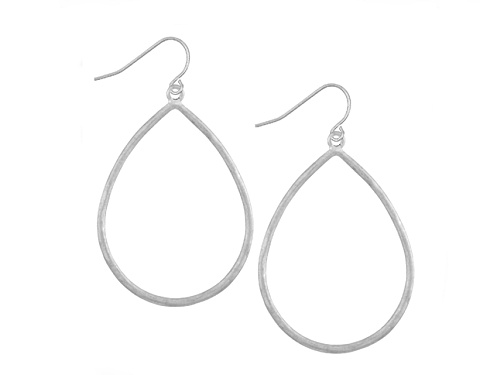 the sak Silver Tone Tear Drop Earrings