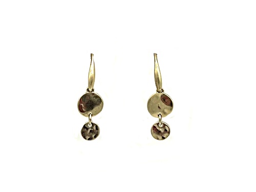 the sak Gold Tone Round Drop Circle Earrings