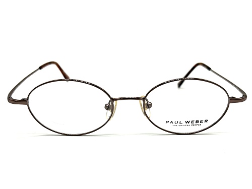Paul Weber Rose Gold Oval Frame / Clear Demo Lenses Eyeglasses