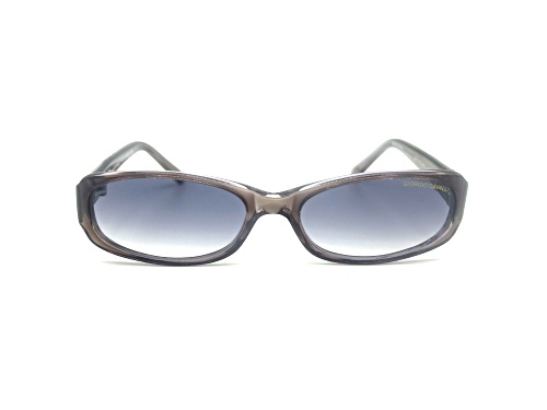 Giorgio Cavalli Purple Brown Oval Frame / Blue Gray Gradient Lenses Sunglasses