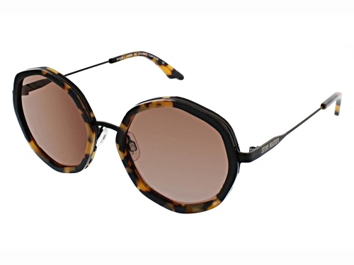 Steve Madden COSSMIC TORTOISE Brown Tortoise Round Frame / Brown Lenses Sunglasses
