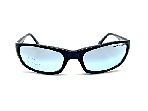 Dunlop DU105 Black Rectangular Frame / Gray Blue Lenses Sunglasses